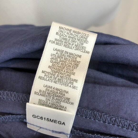 BCBGeneration Maxi Dress Size Small Chevron Stripe Blue Gray Maroon - Picture 12 of 12